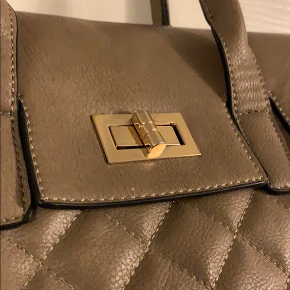 Olive Green Quilted Backpack - Picture 3 of 4